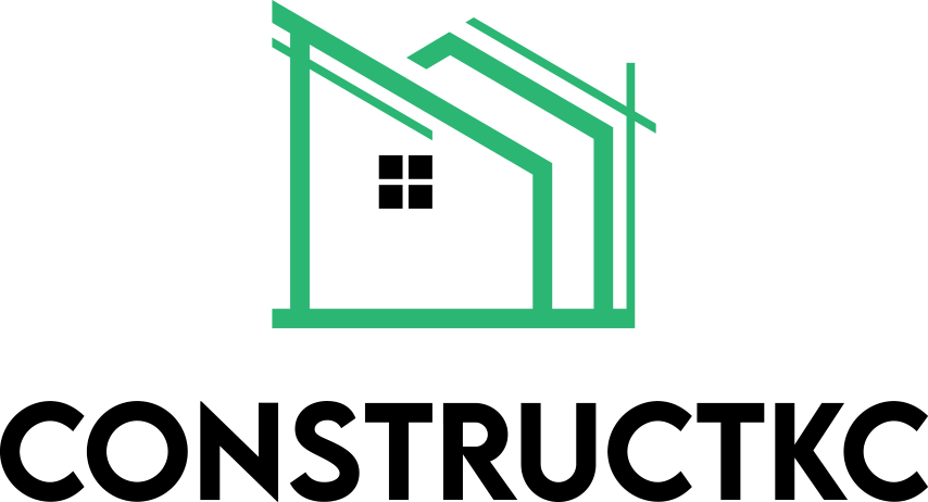 Green geometric outline of a house roof representing home remodeling and construction design